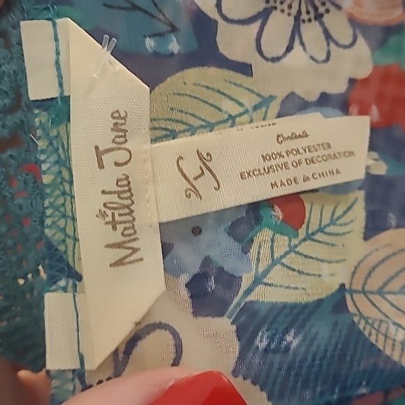 Matilda Jane Kookaburra sz large floral peasant blouse shirt WT286 - Picture 4 of 4